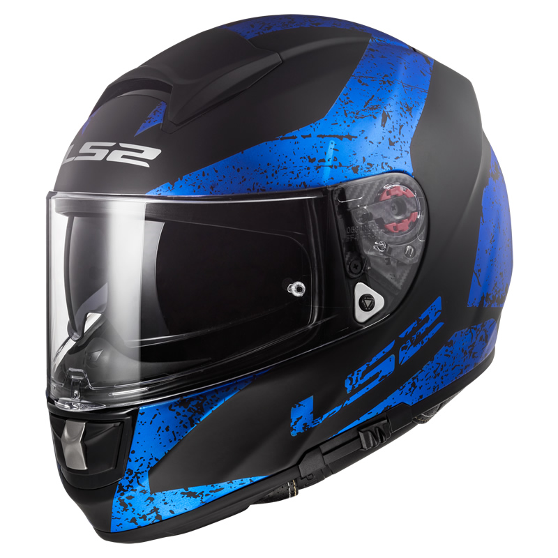 LS2 Helmets Helm Vector Evo FF397 Sign, schwarz-blau matt