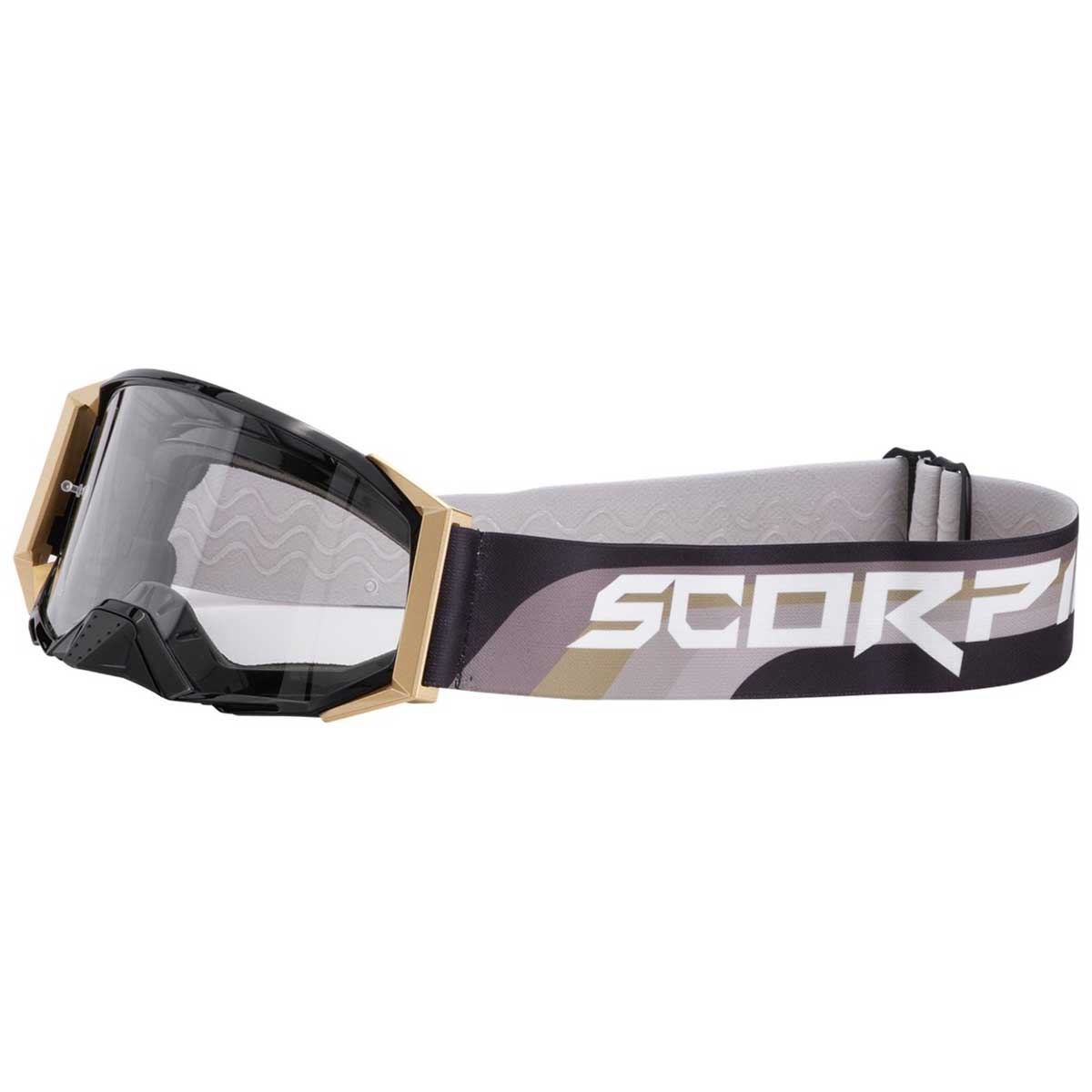 Scorpion E24 Crossbrille, schwarz-gold