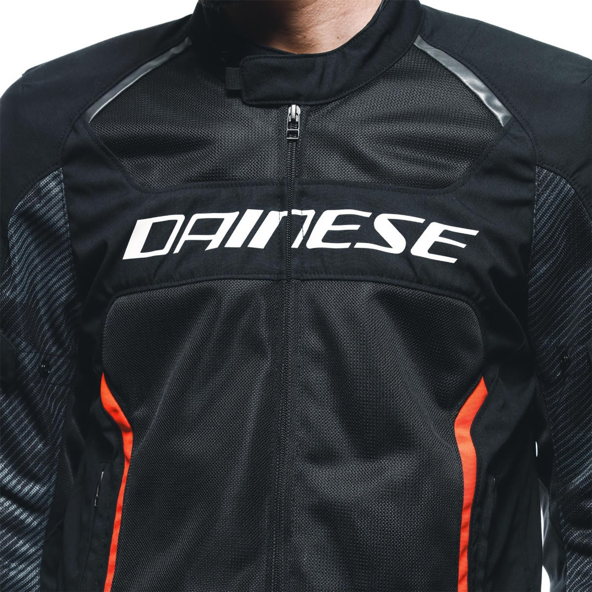Dainese Air Frame 3 Tex Textiljacke, schwarz-schwarz-fluorot