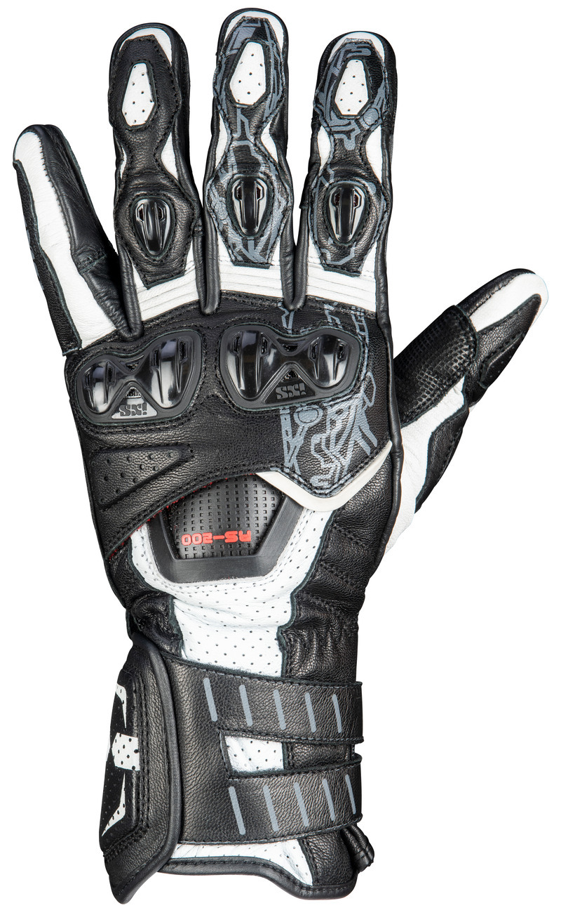 iXS RS-200 3.0 Handschuhe, weiß-schwarz