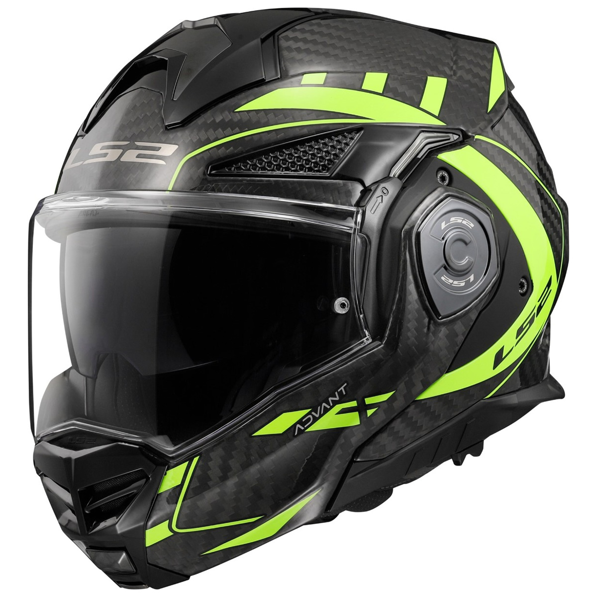 LS2 Helmets Klapphelm Advant X Carbon Future FF901, Future fluogelb