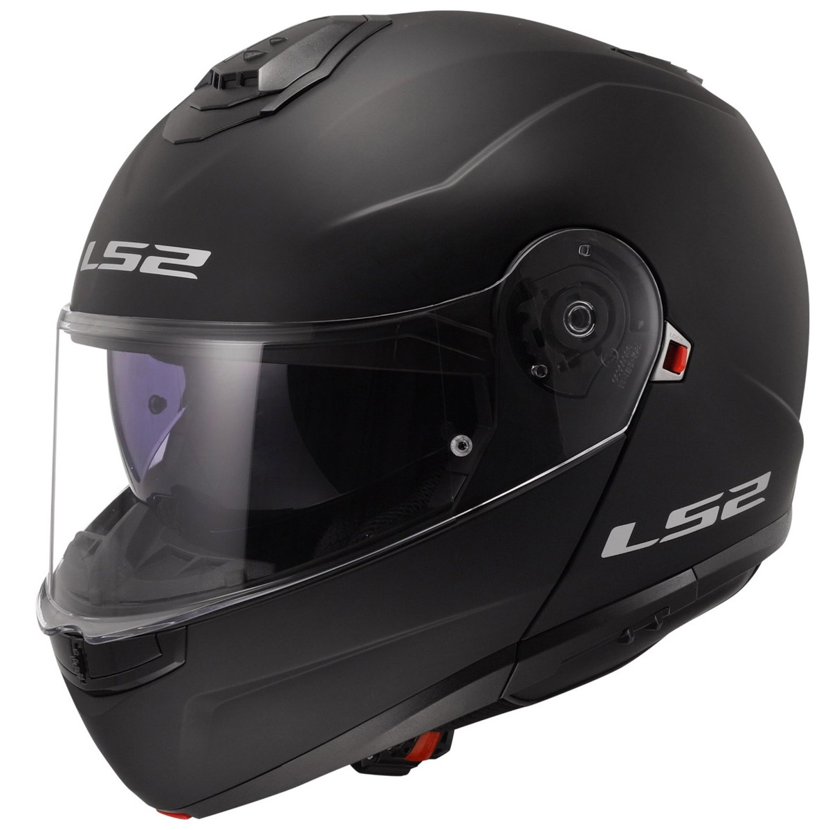 LS2 Helmets Strobe II Solid FF908 Klapphelm, schwarz