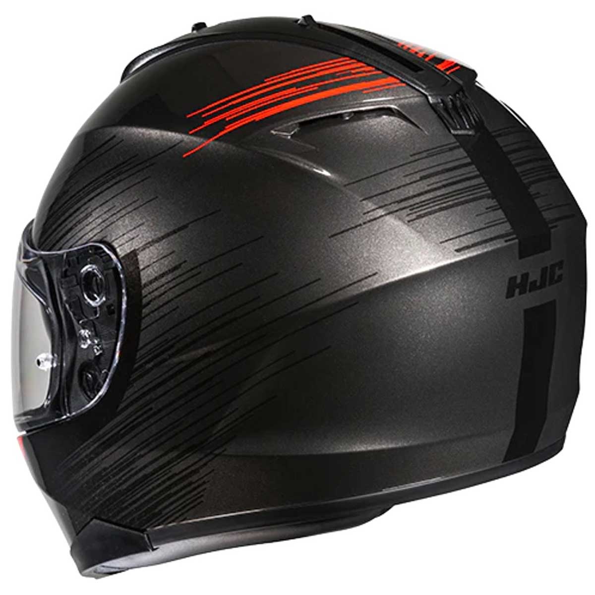 HJC C70N Sway MC1 Helm, schwarz-rot