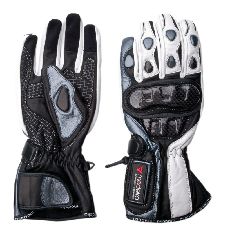 Modeka Handschuhe Sportie, schwarz-weiß