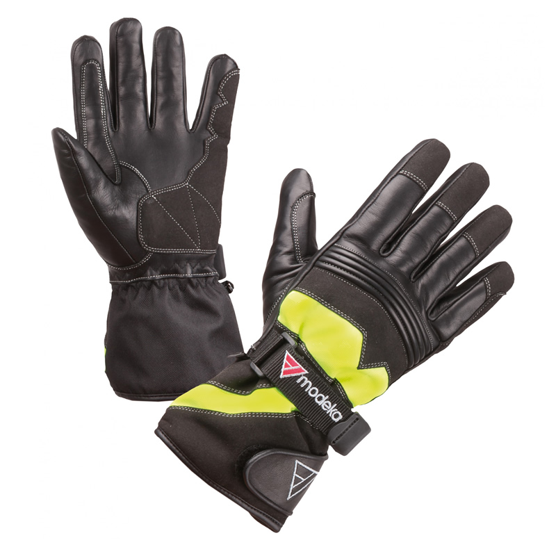 Modeka Handschuhe Freeze Evo Kids, schwarz-gelb