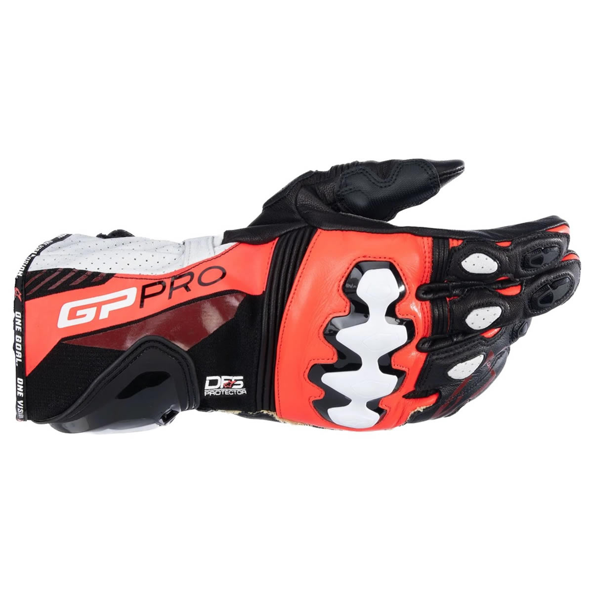 Alpinestars GP Pro R4 Handschuhe, schwarz-fluorot-weiß