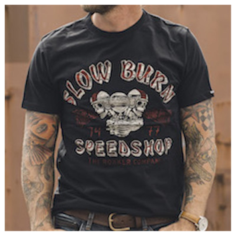 ROKKER T-Shirt Slow Burn, schwarz