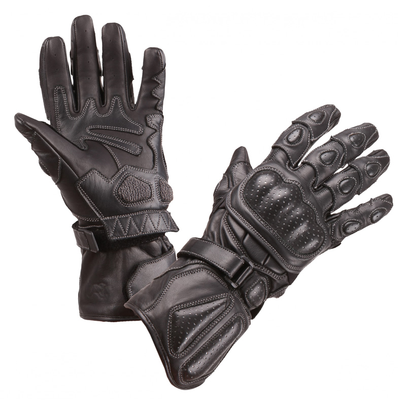Modeka Handschuhe Racing Pro, schwarz-schwarz