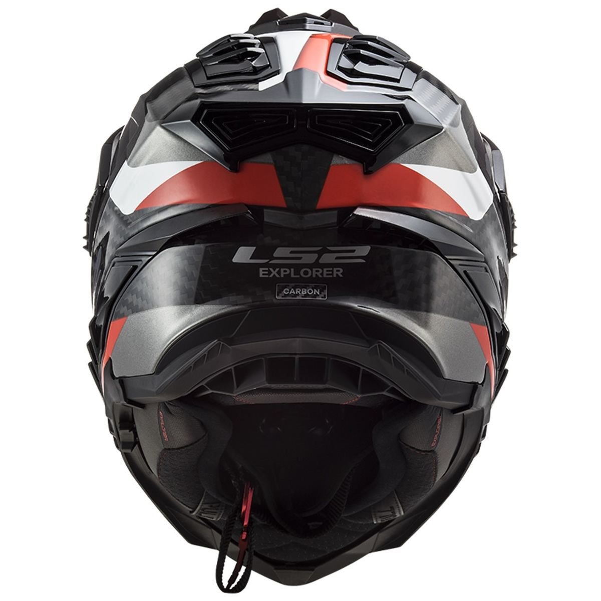 LS2 Helmets Endurohelm Explorer C Frontier MX701, titanium-rot