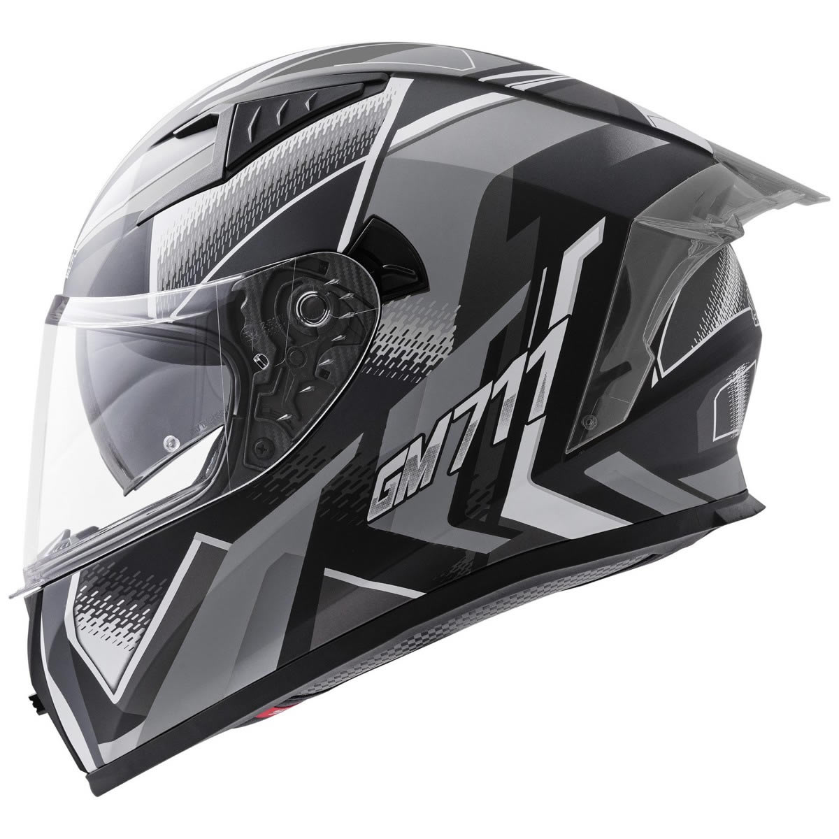 Germot GM 711 Helm, schwarz-grau matt