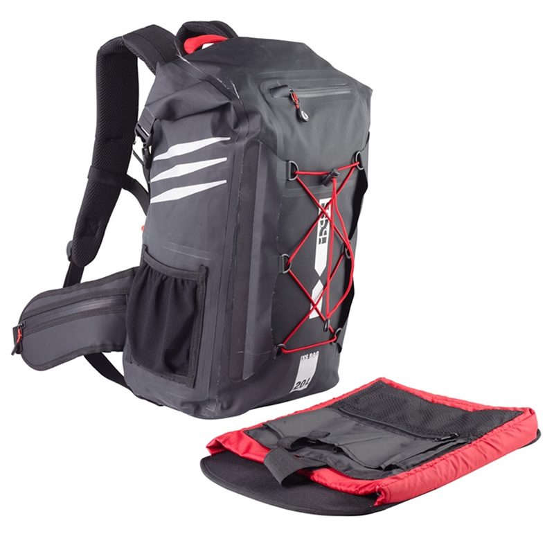 iXS Rucksack TP Backpack 1.0, schwarz-rot, 20 Liter