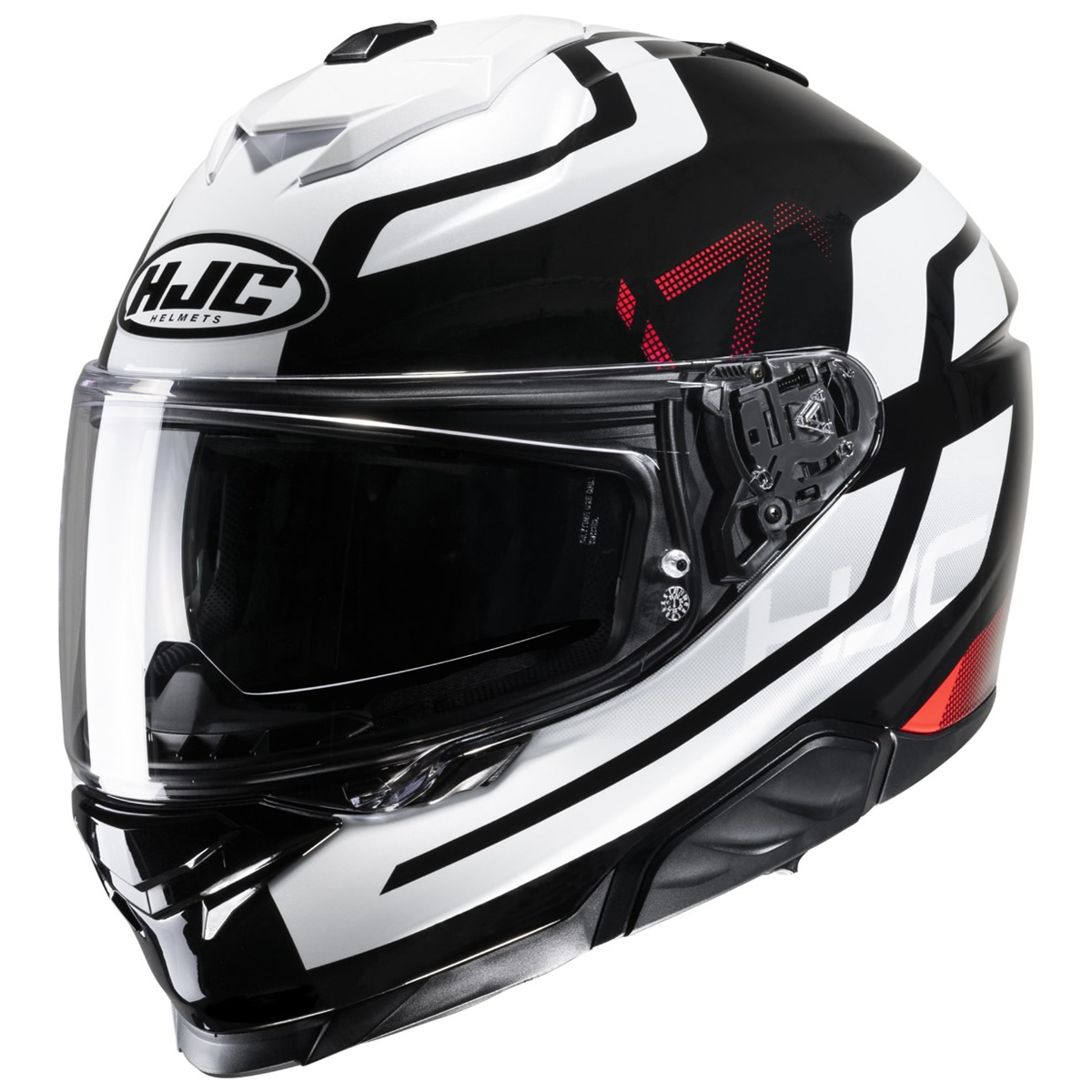 HJC Helm i71 Enta, weiß-schwarz-rot