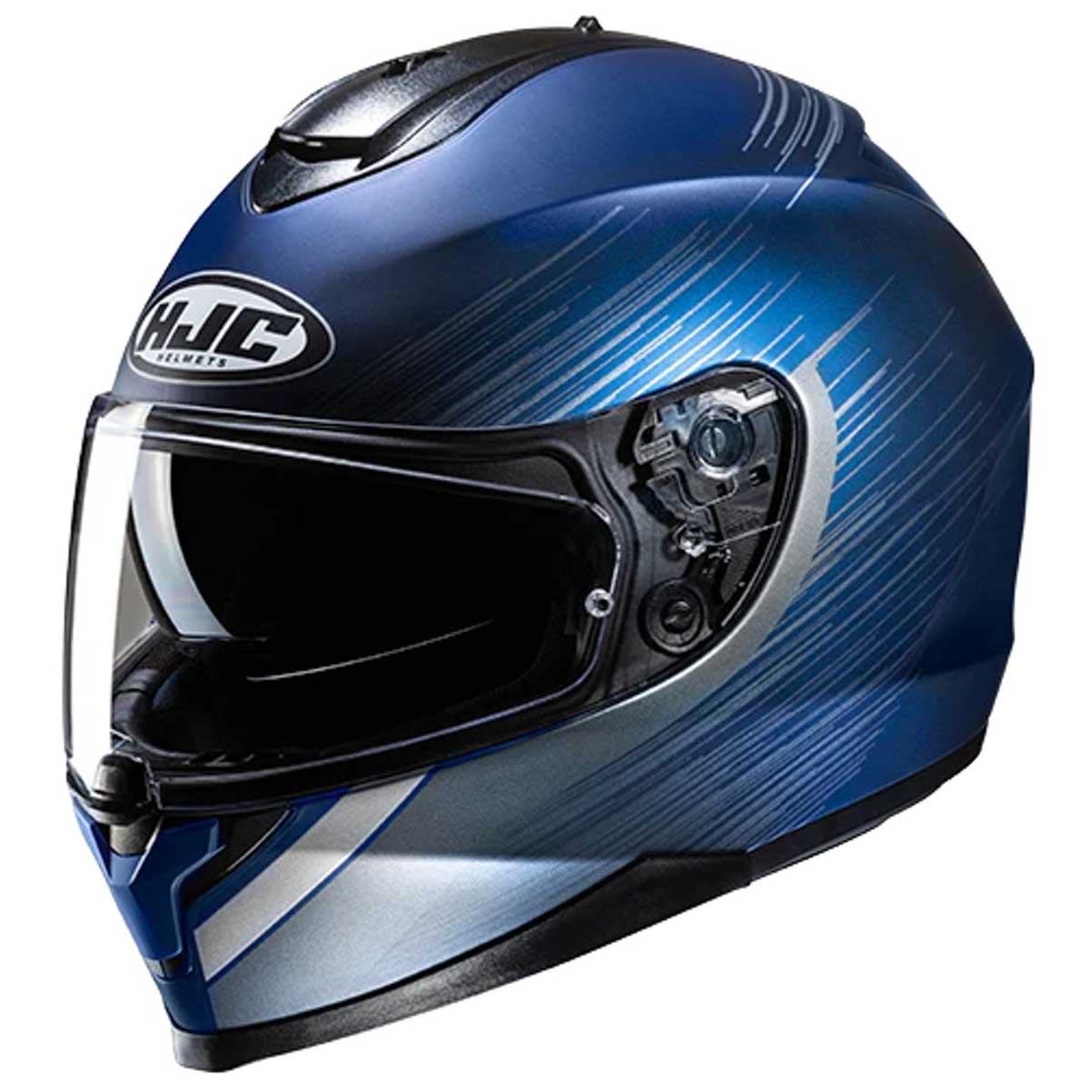 HJC C70N Sway MC2SF Helm, blau-silber matt