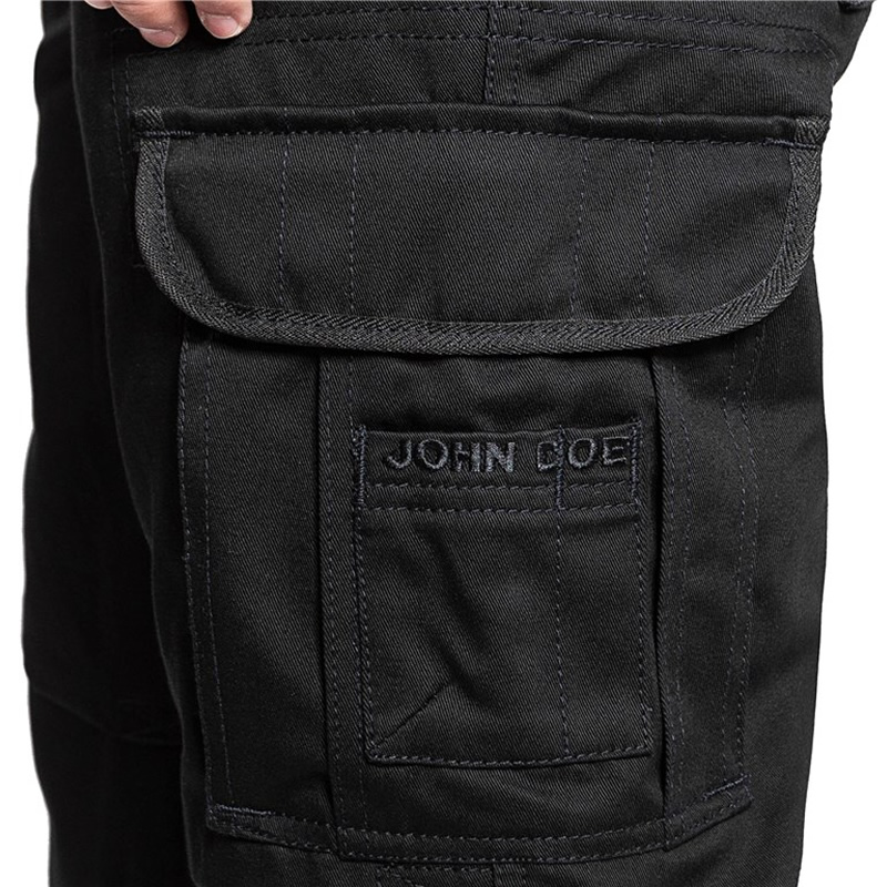 John Doe Jeans Regular Cargo Schwarz