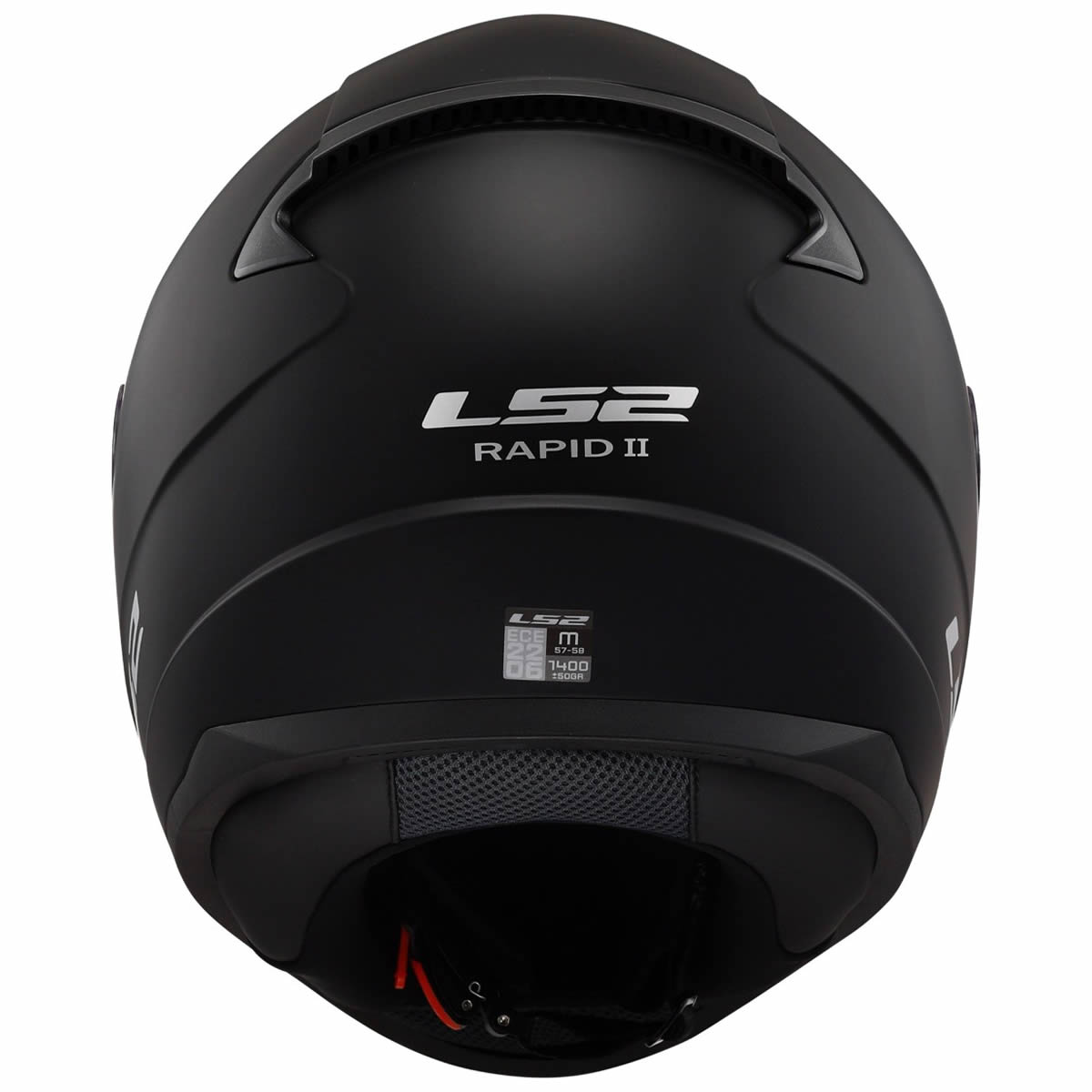 LS2 Helmets Rapid 2 Solid FF353 Helm, schwarz matt