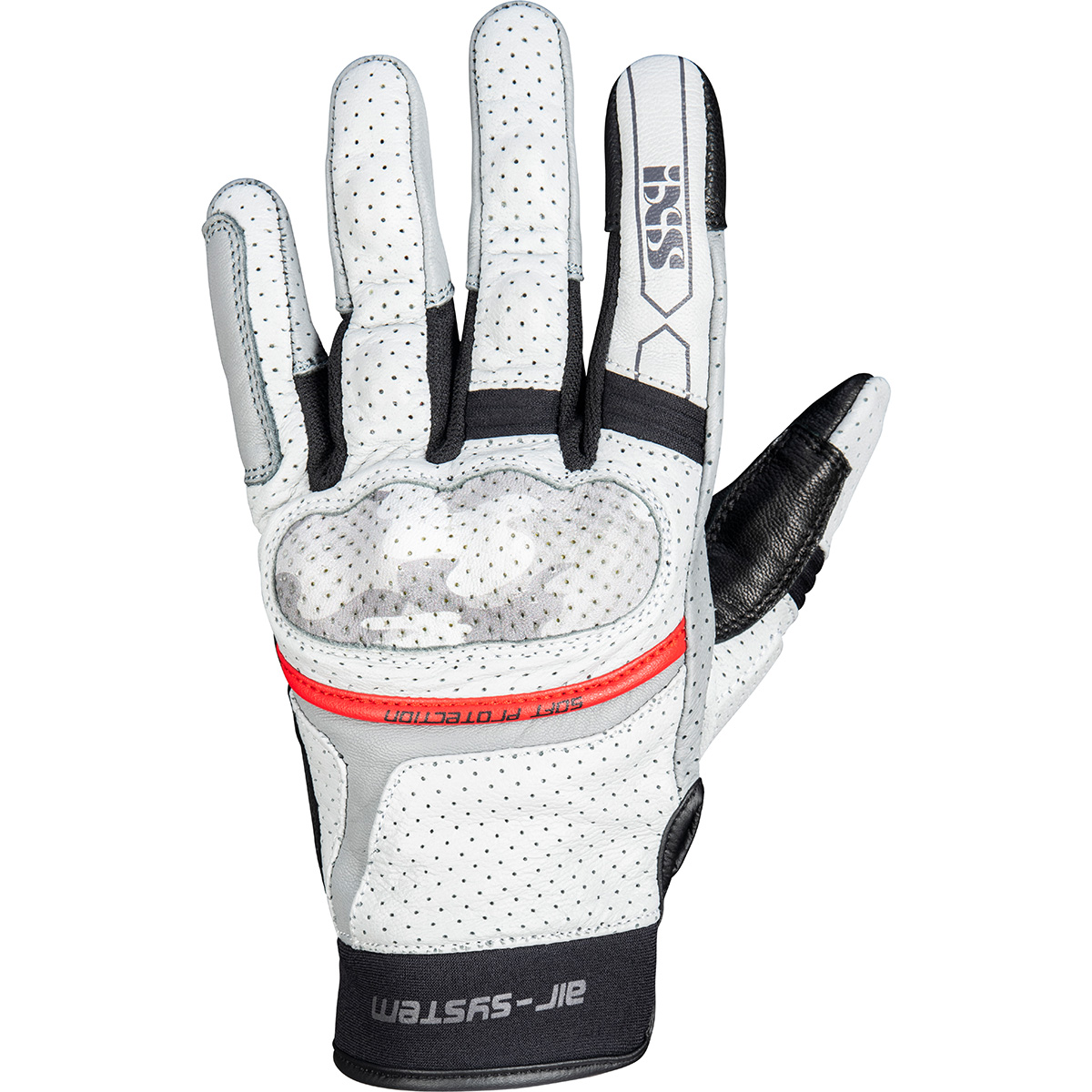 iXS Desert-Air Handschuhe, hellgrau-schwarz-grau