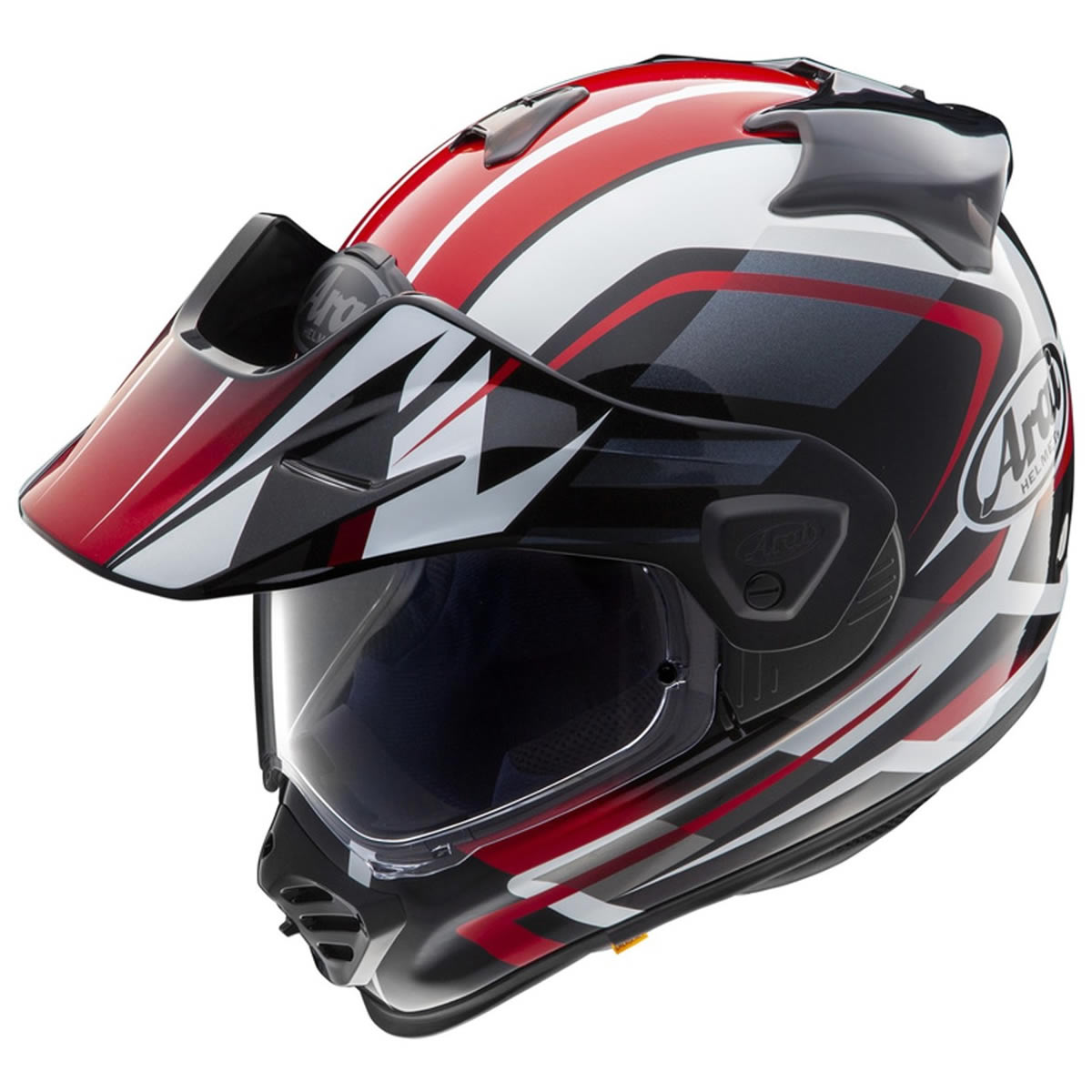Arai Tour-X5 Discovery Red Helm, weiß-rot-schwarz