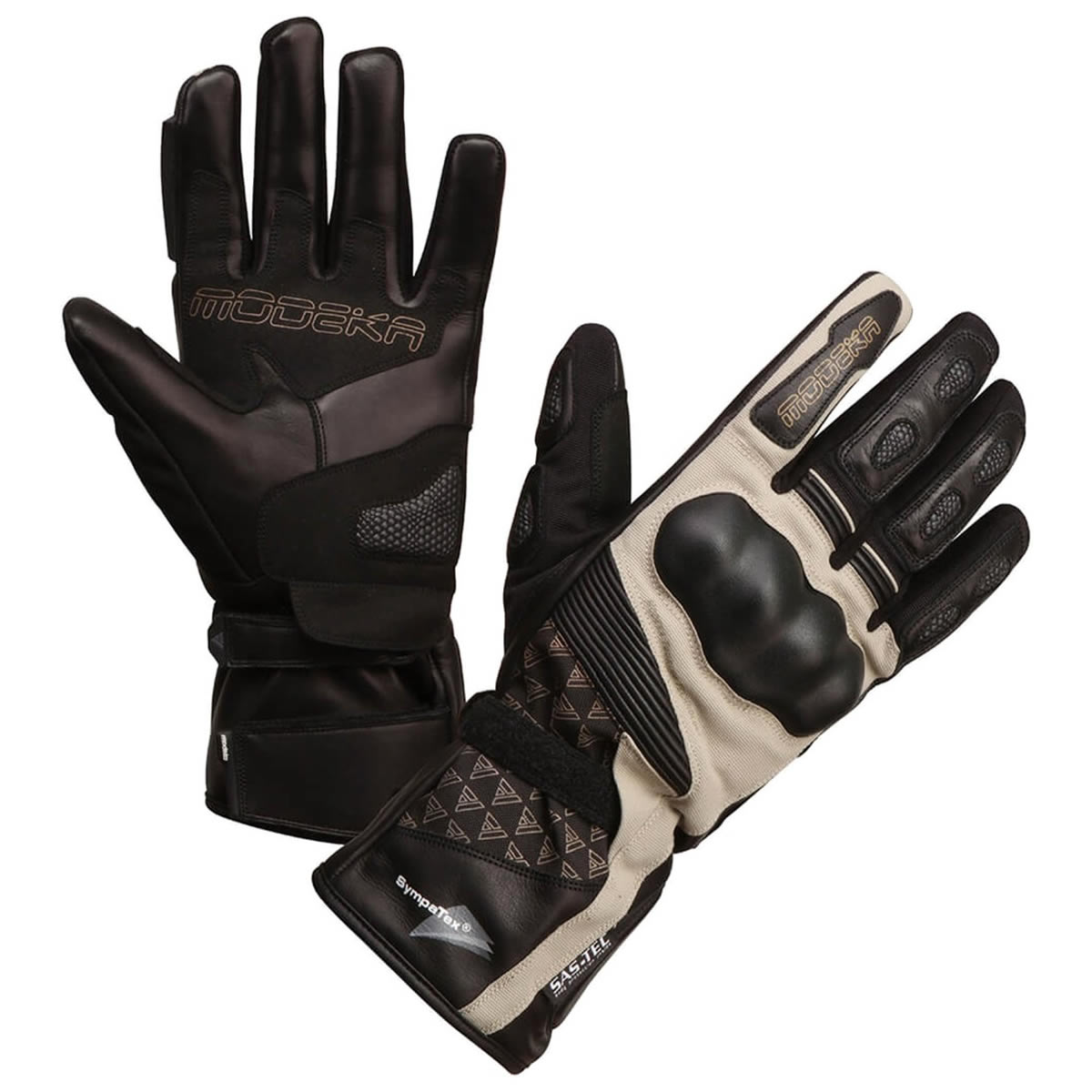 Modeka Handschuhe Panamericana, schwarz-sand