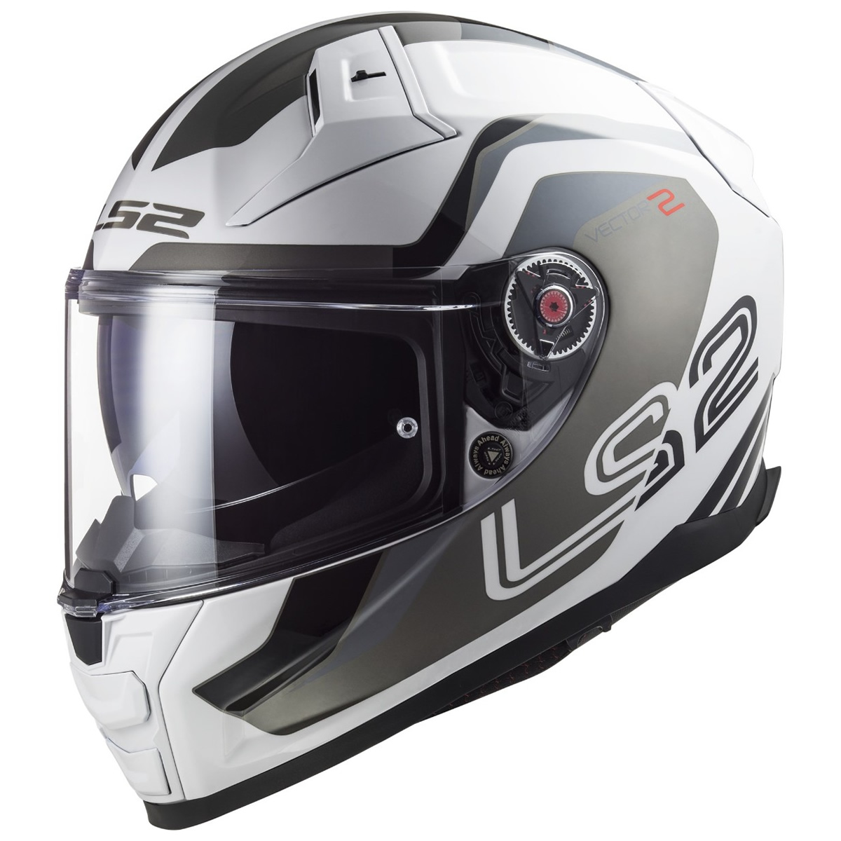 LS2 Helmets Helm Vector II Metric FF811, weiß-titan-silber