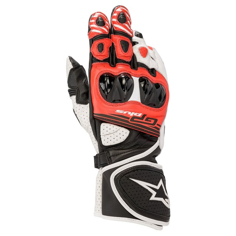 Alpinestars Handschuhe GP Plus R2, schwarz-weiß-rot