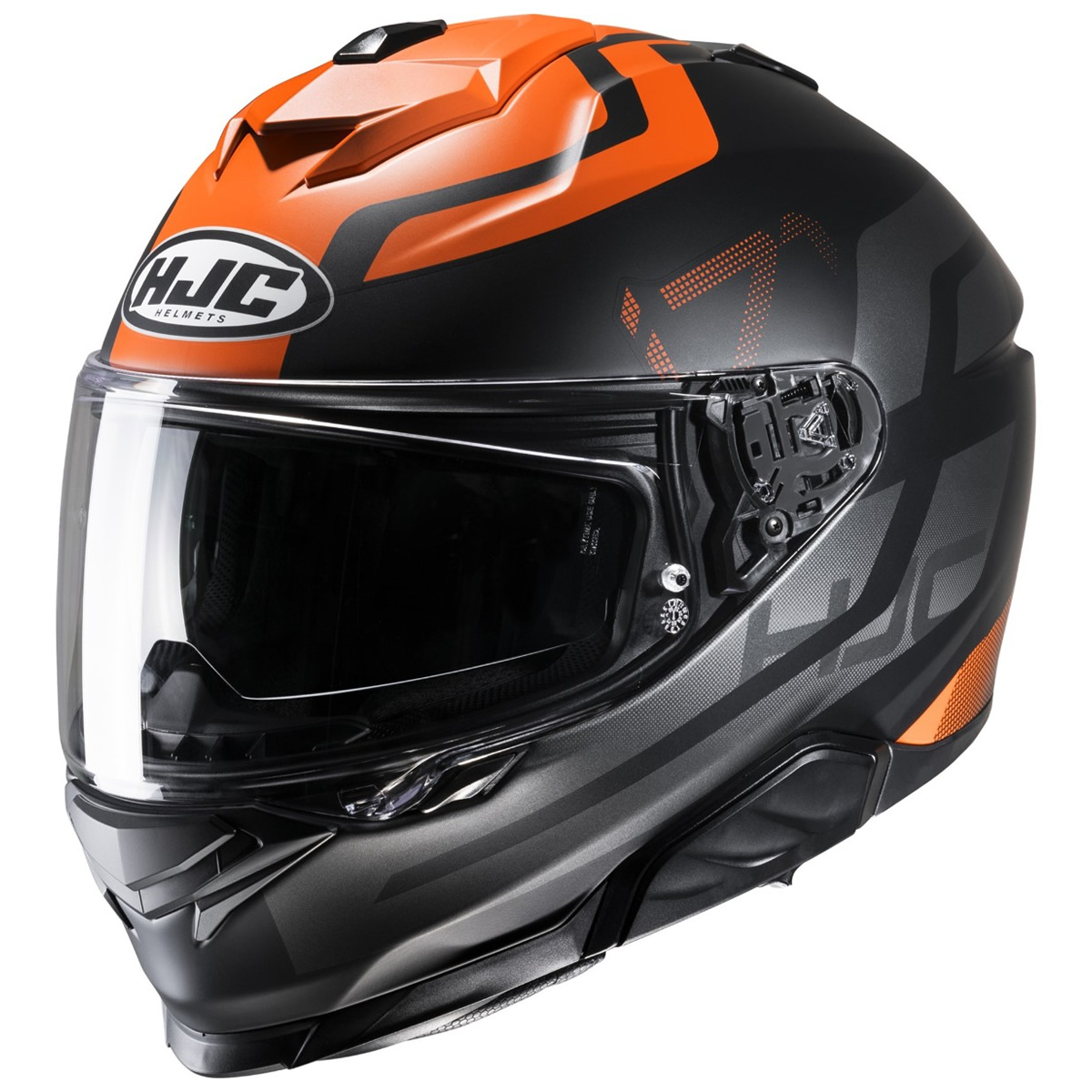 HJC Helm i71 Enta, schwarz-orange matt