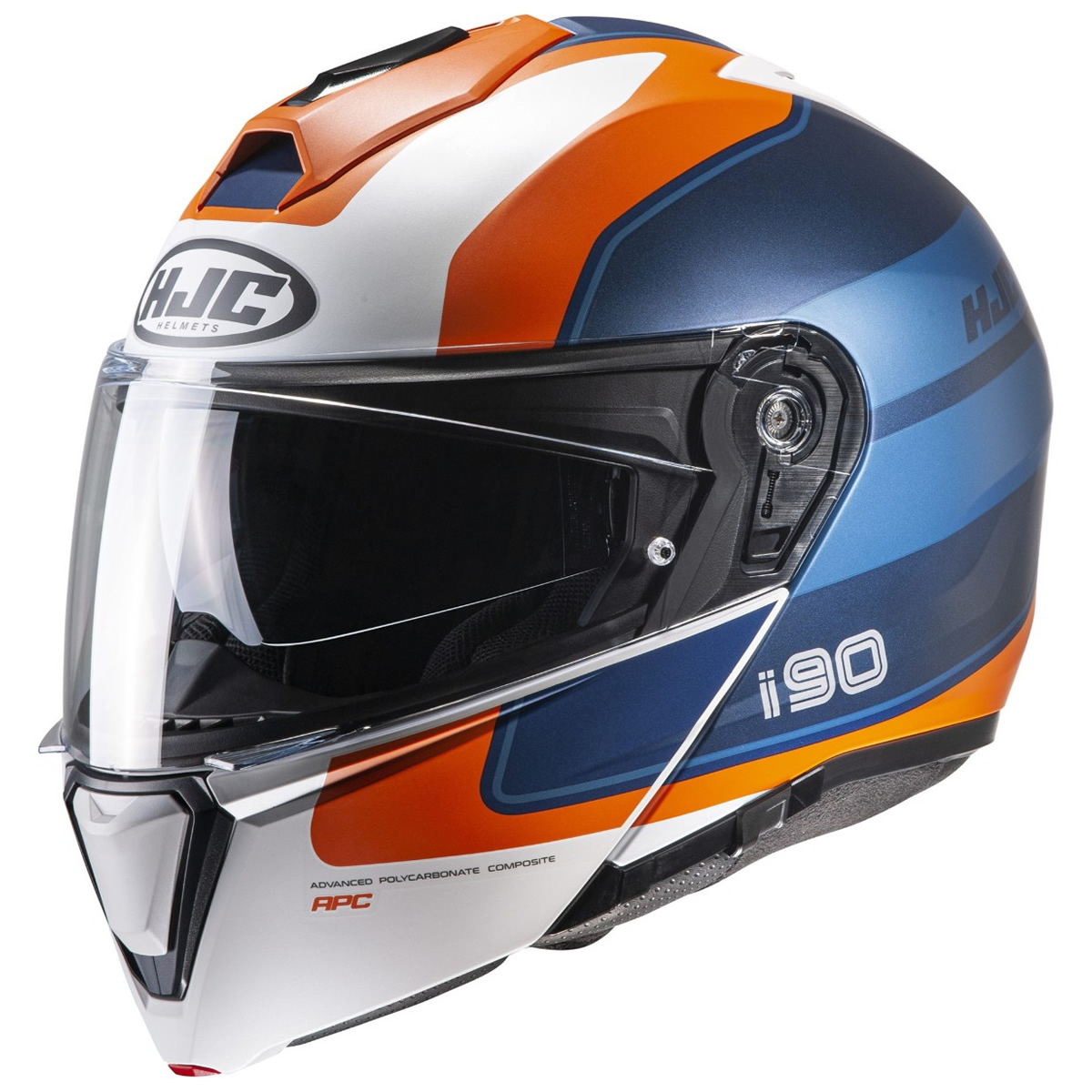 HJC Helm i90 Wasco MC27SF, weiß-blau-orange matt