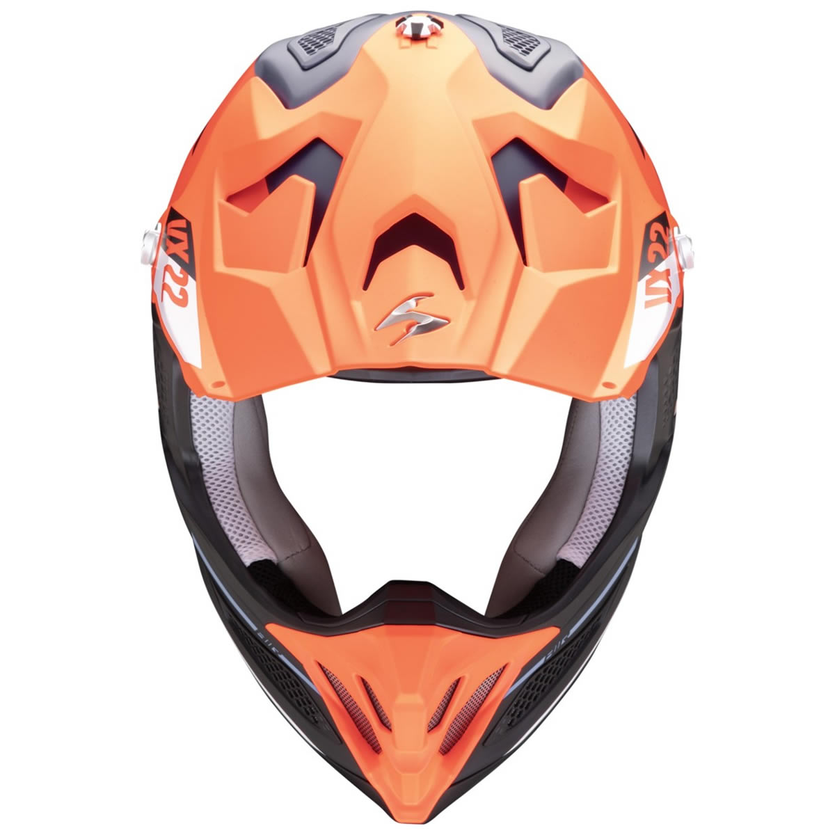 Scorpion VX-22 Air Beta Helm, blau-orange matt