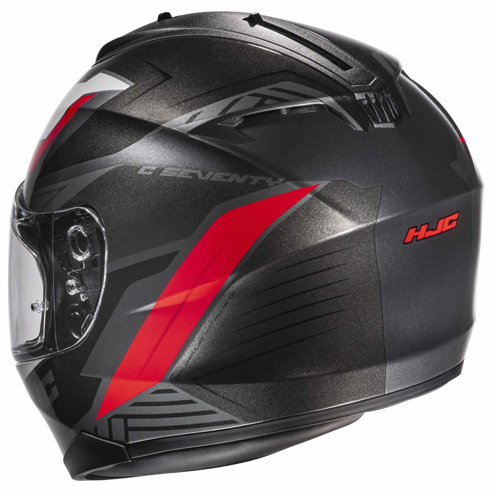 HJC Helm C70 Silon, schwarz-weiß-rot