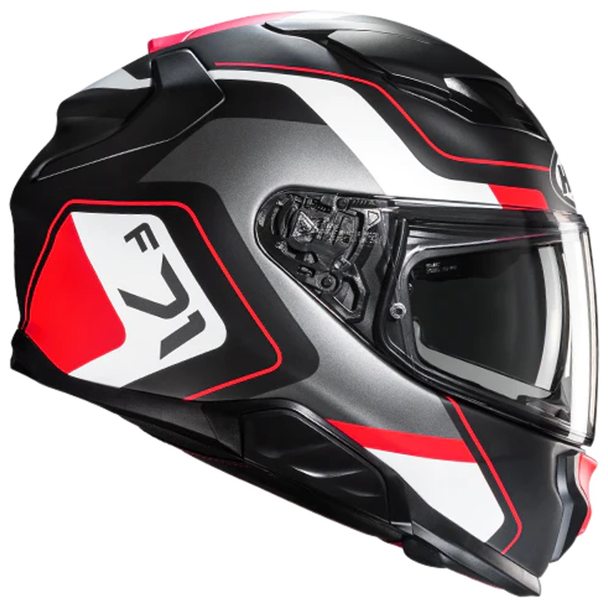 HJC F71 Arcan Helm, schwarz-weiß-rot matt