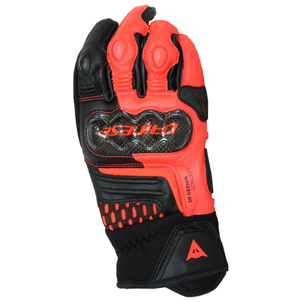 Dainese Handschuhe Carbon 3 Short, schwarz-fluorot
