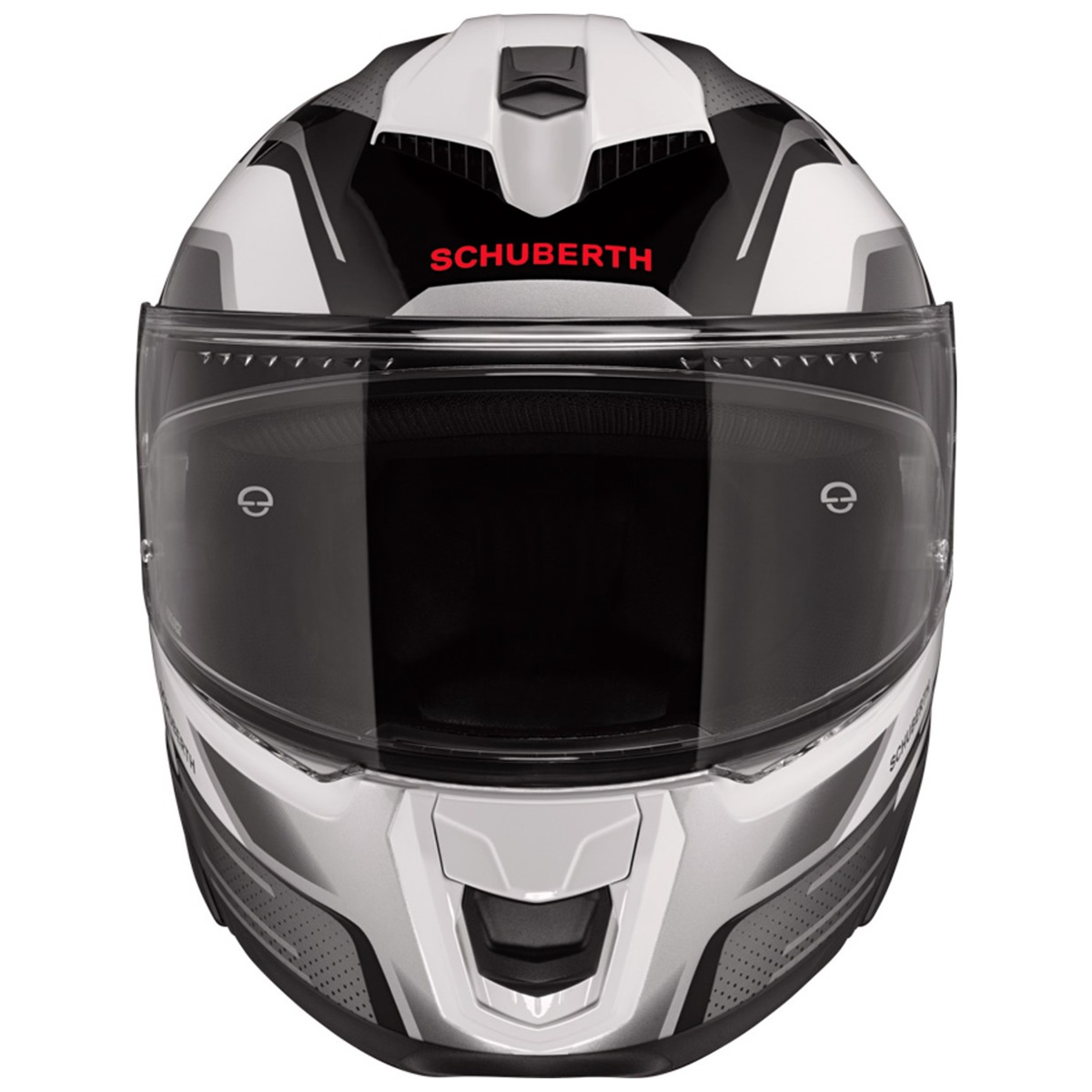 Schuberth S3 Storm Helm, schwarz-weiß-silber