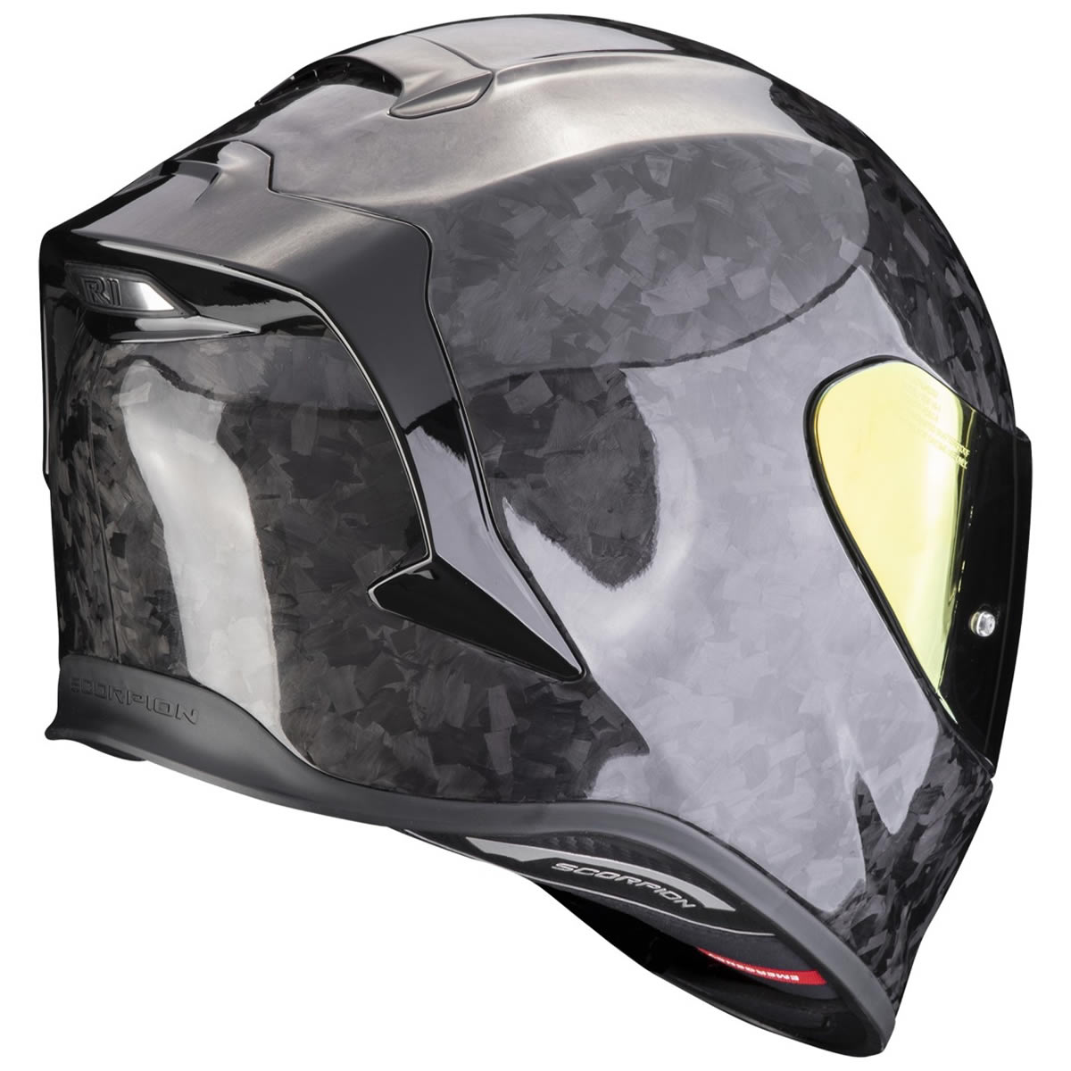 Scorpion EXO-R1 EVO Carbon Air Helm, Onyx schwarz