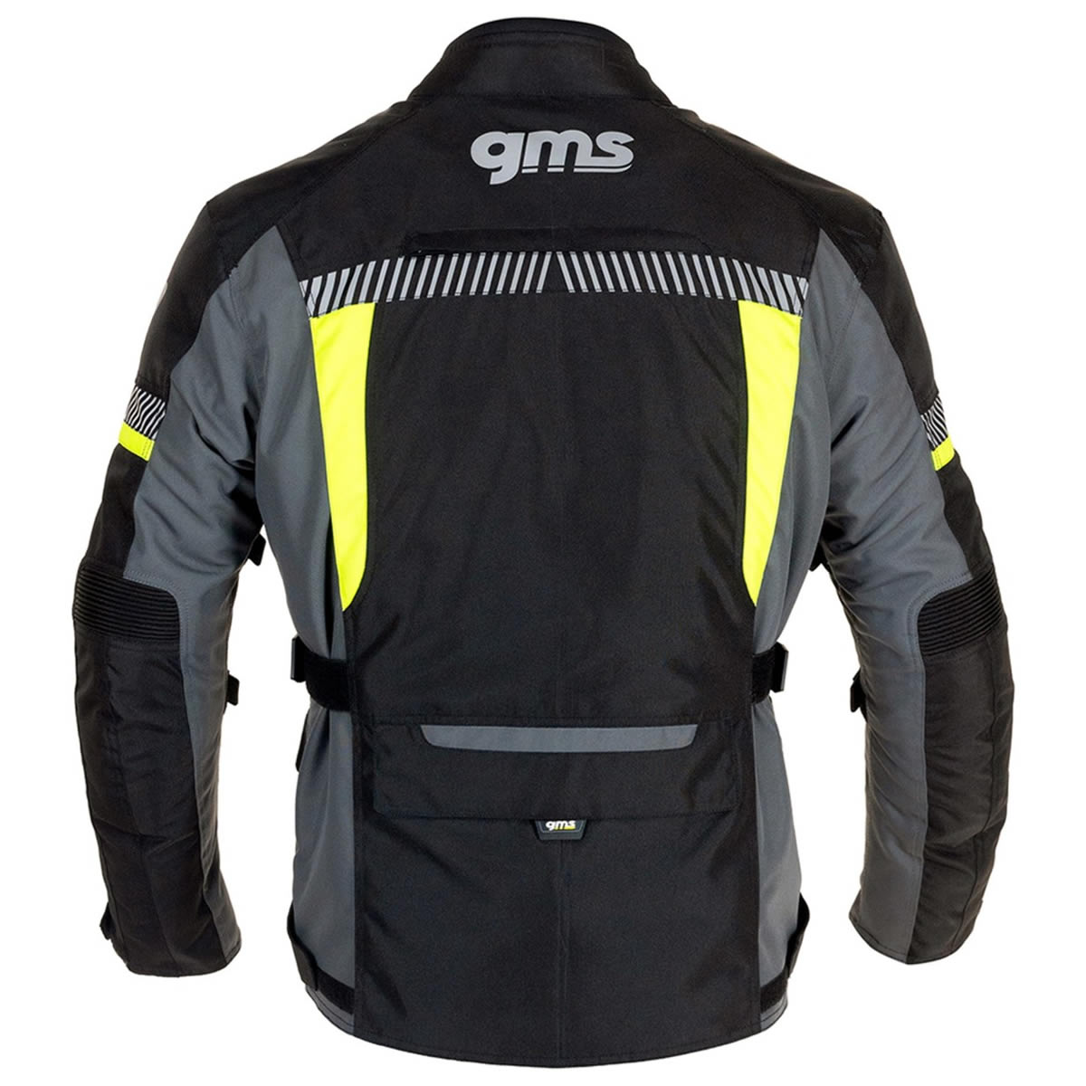 GMS Everest Jacke, schwarz-anthrazit-fluogelb