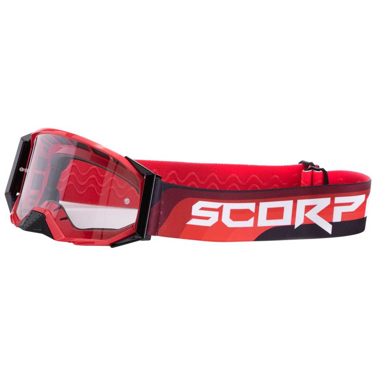 Scorpion E24 Crossbrille, rot-schwarz