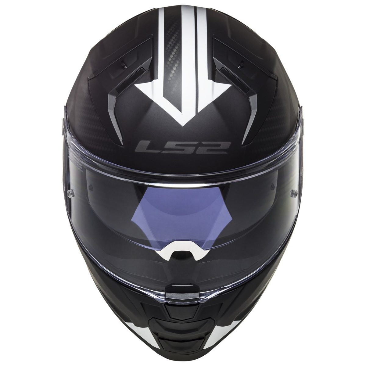 LS2 Helmets Helm Vector II Splitter FF811, schwarz-weiß