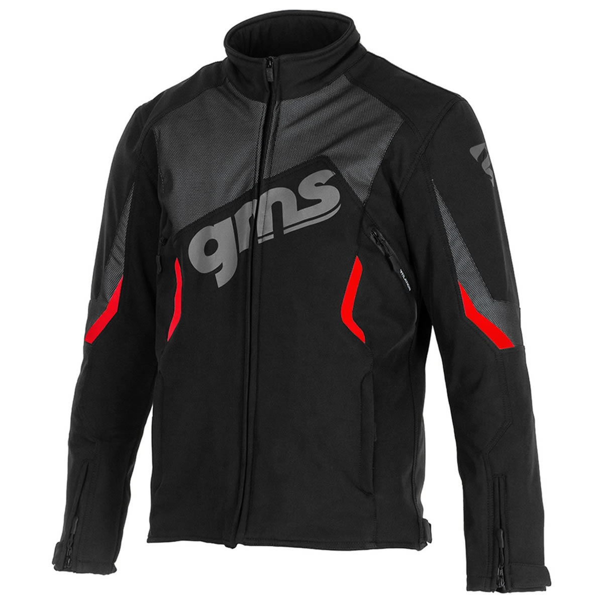 GMS Arrow Softshell-Jacke, schwarz-rot