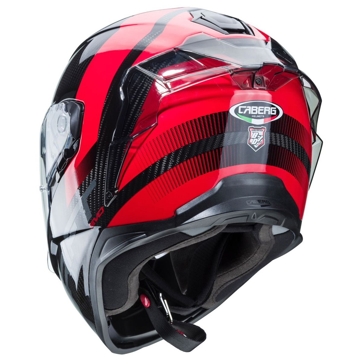 Caberg Drift Evo Carbon Sonic Helm, schwarz-rot