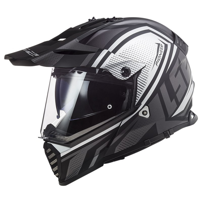 LS2 Helmets Endurohelm Pioneer Evo Master MX436, titan matt