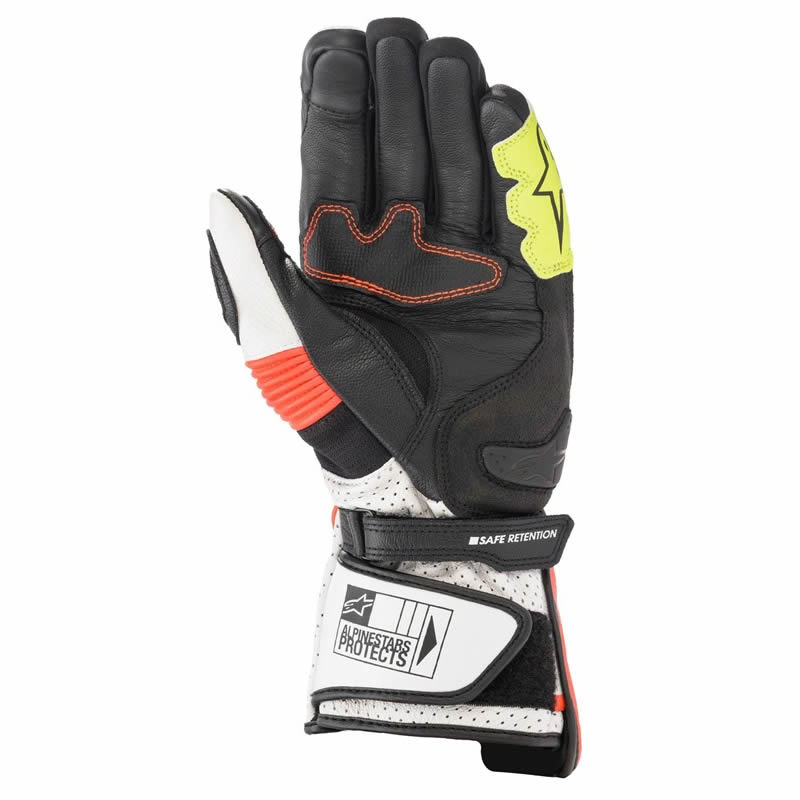 Alpinestars Handschuhe SP-2 v3, weiß-fluorot-schwarz