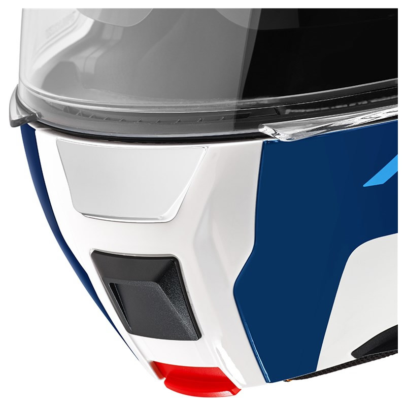 Schuberth C5 Master Helm, weiß-blau-rot