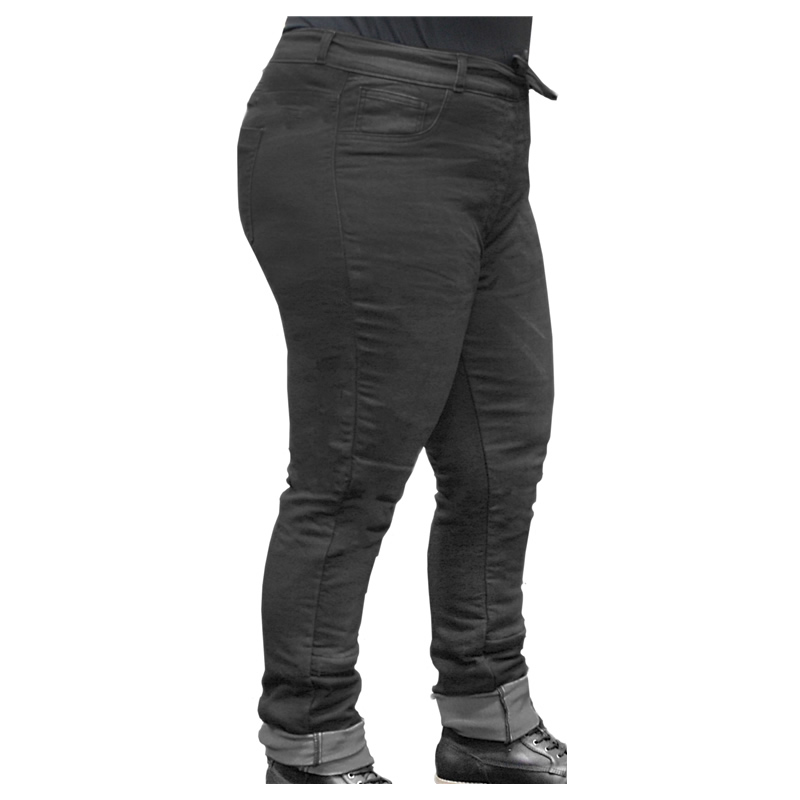 Rusty Stitches Übergrößen-Jeans Super Ella, schwarz
