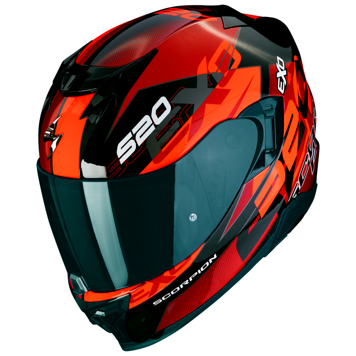 Scorpion Helm EXO-520 EVO Air Cover, schwarz-rot