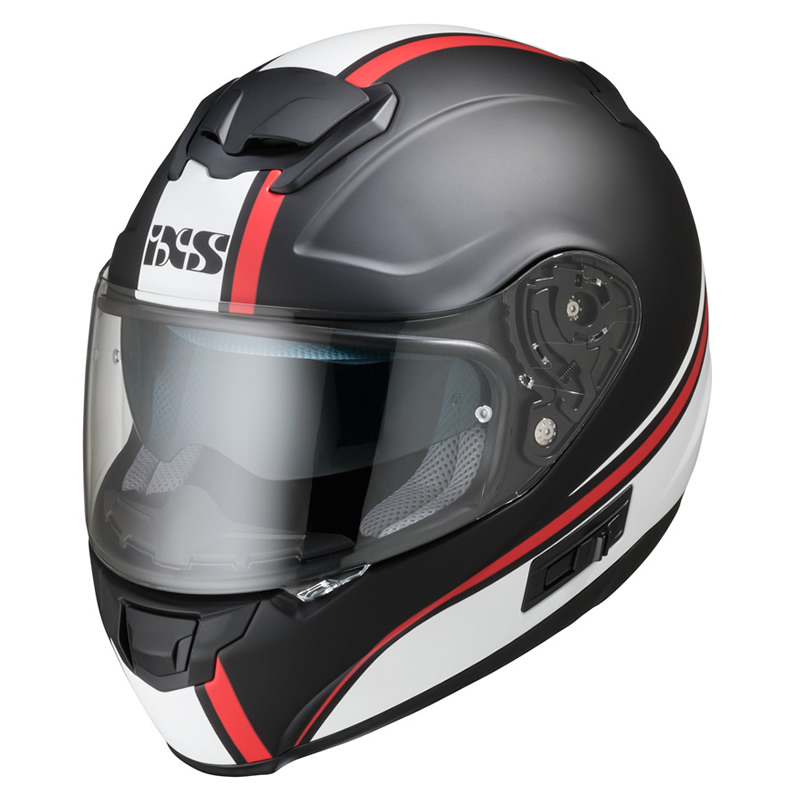 iXS Helm iXS-215 2.1, schwarz-weiß-rot matt