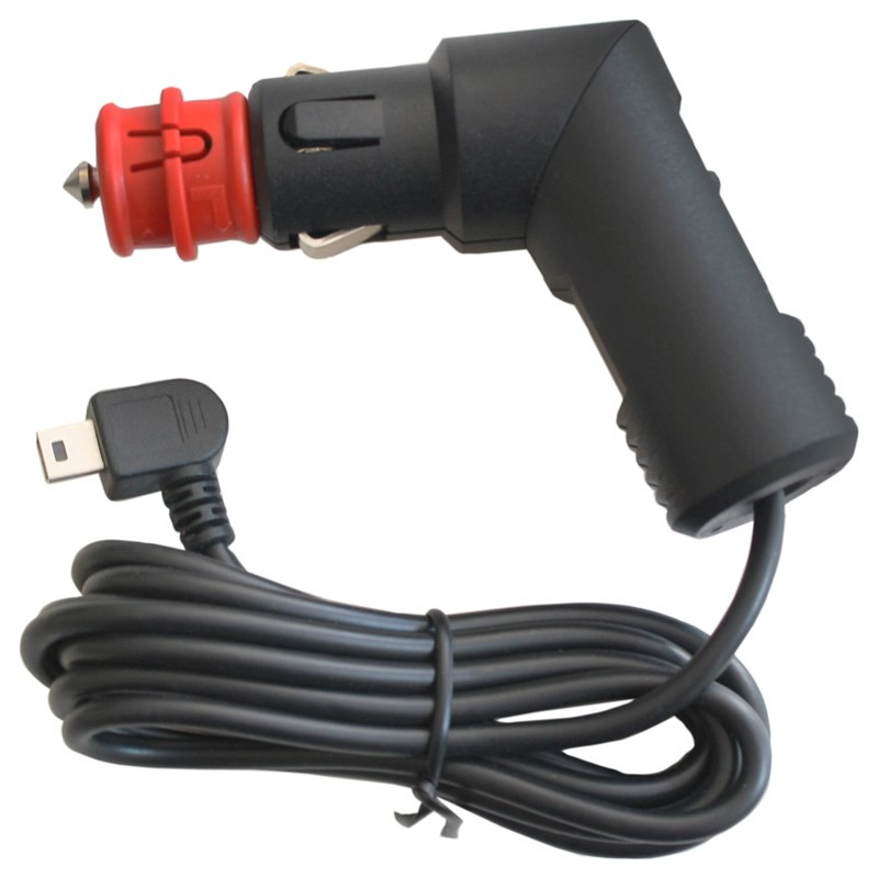 SW-MOTECH KFZ-Ladekabel Mini-USB für Zigarettenanzünder, schwarz