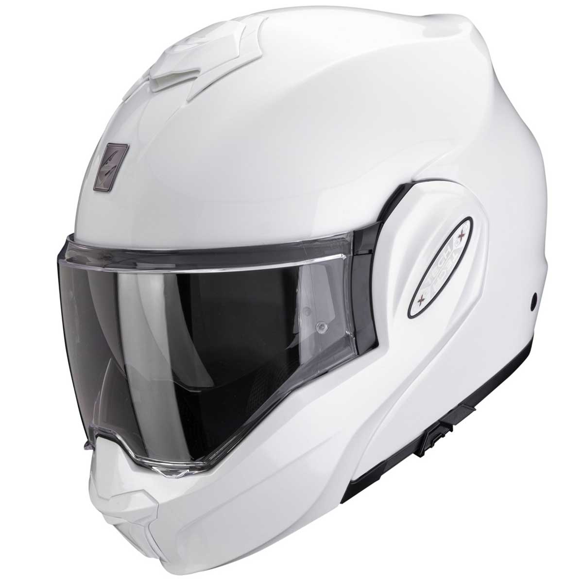 Scorpion EXO-Tech EVO PRO Solid Helm, weiß
