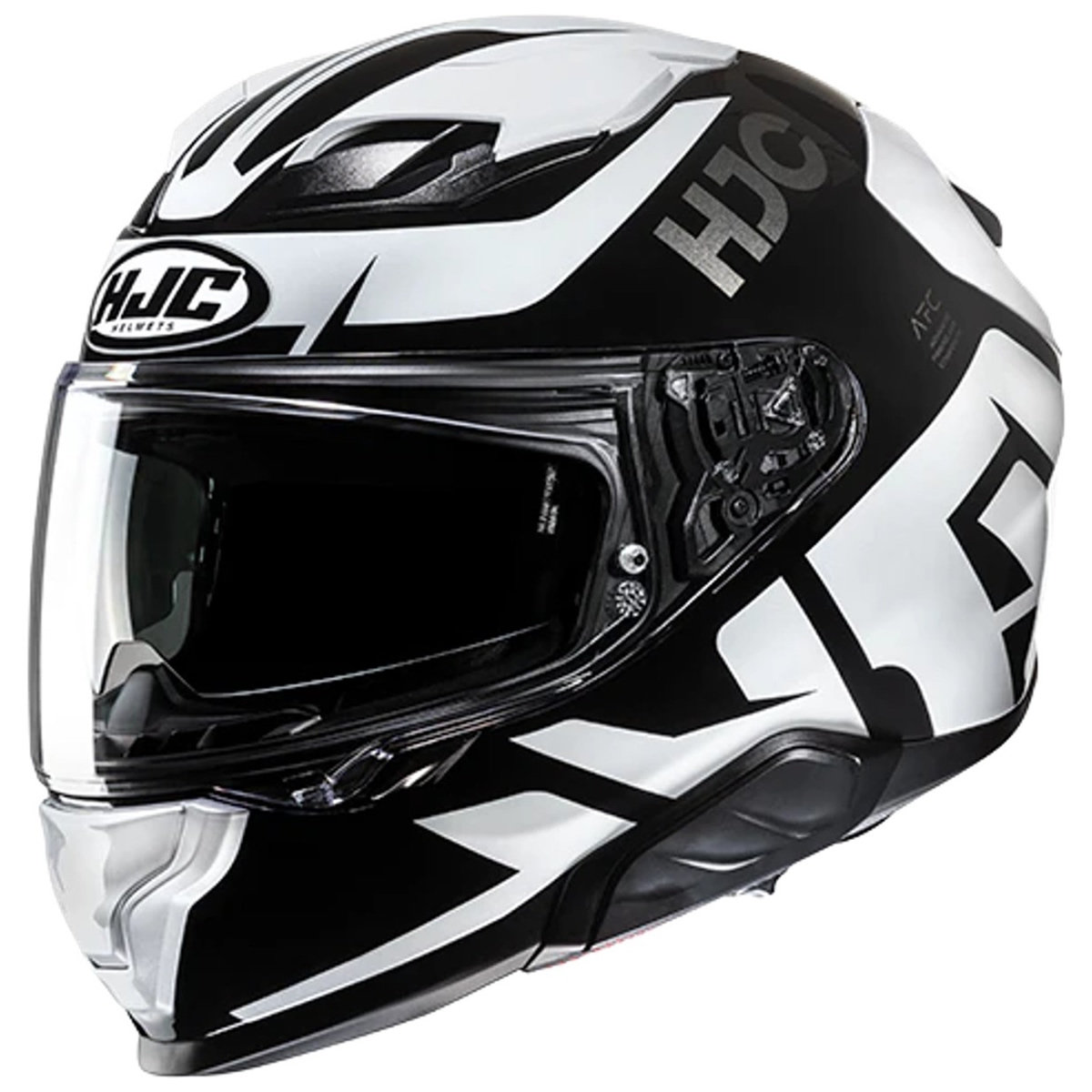 HJC F71 Bard Helm, schwarz-weiß
