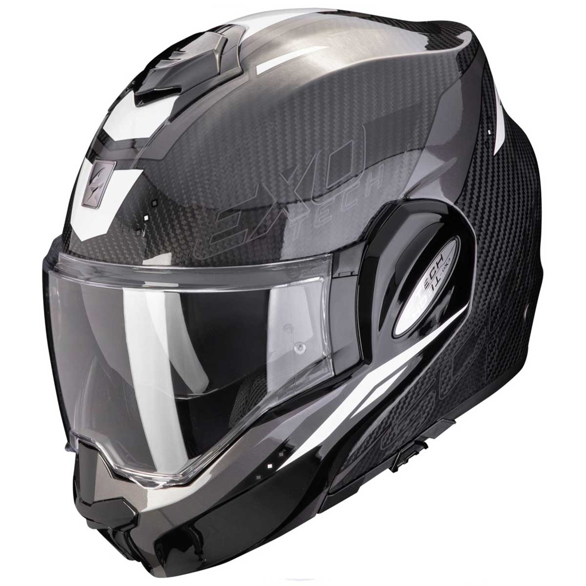 Scorpion EXO-Tech EVO Carbon Rover Helm, schwarz-weiß