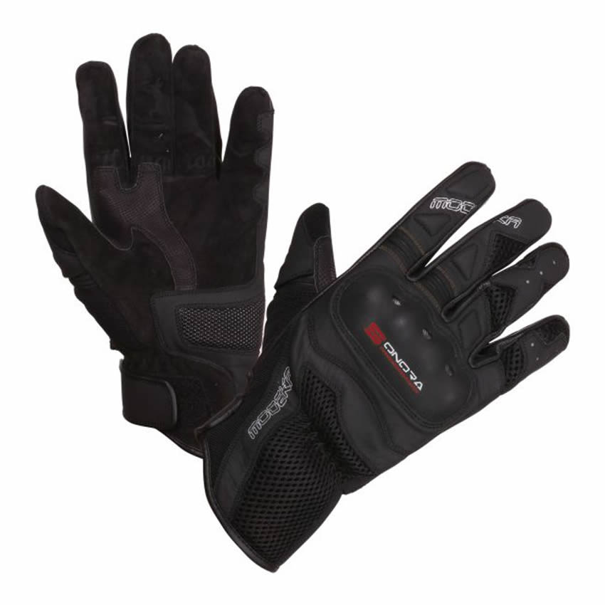 Modeka Handschuhe Sonora, schwarz-rot