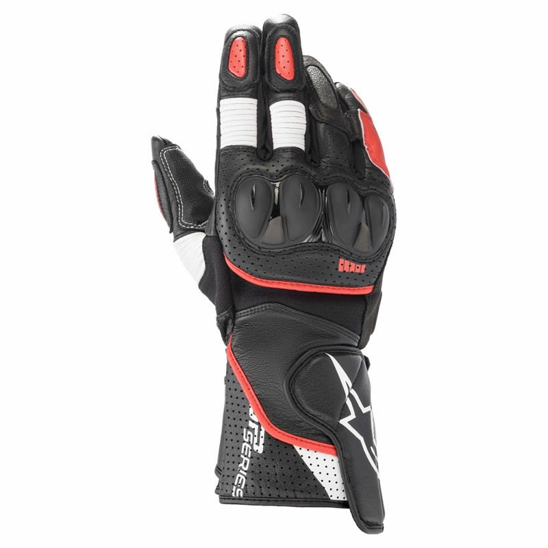 Alpinestars Handschuhe SP-2 v3, schwarz-weiß-hellrot