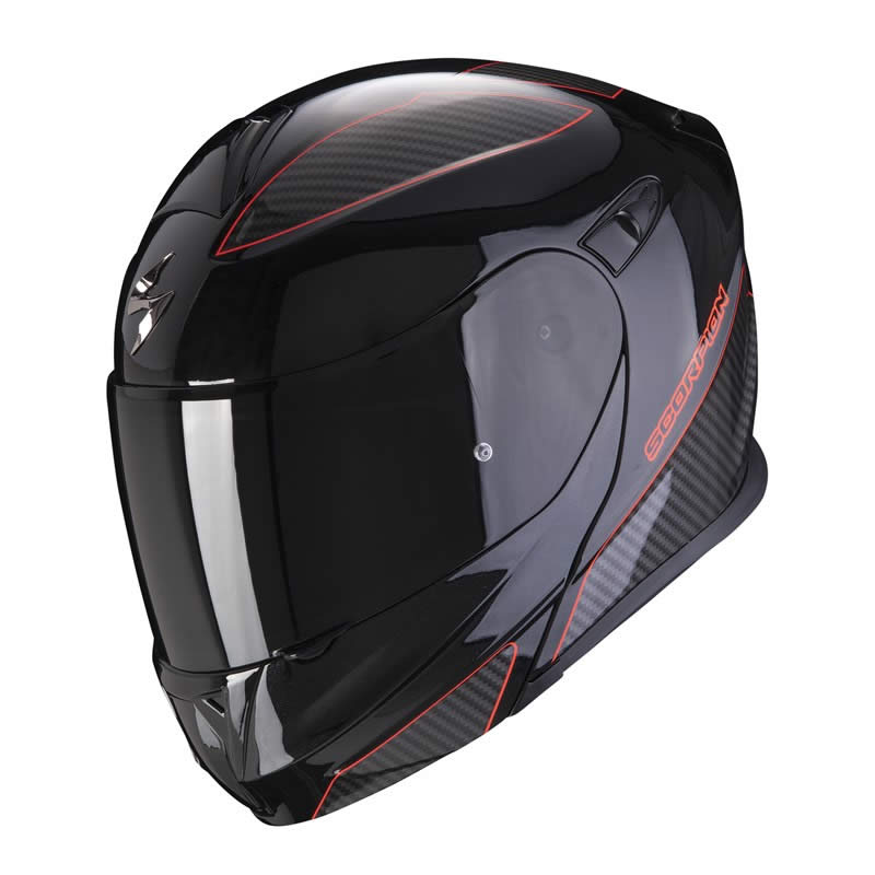Scorpion Helm EXO-920 Flux, schwarz-rot